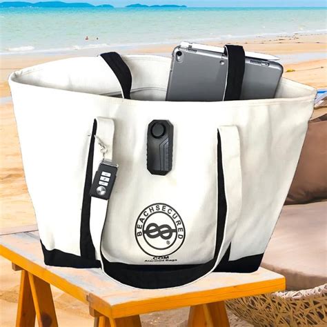 anti theft beach bag|lockable bags with combination lock.